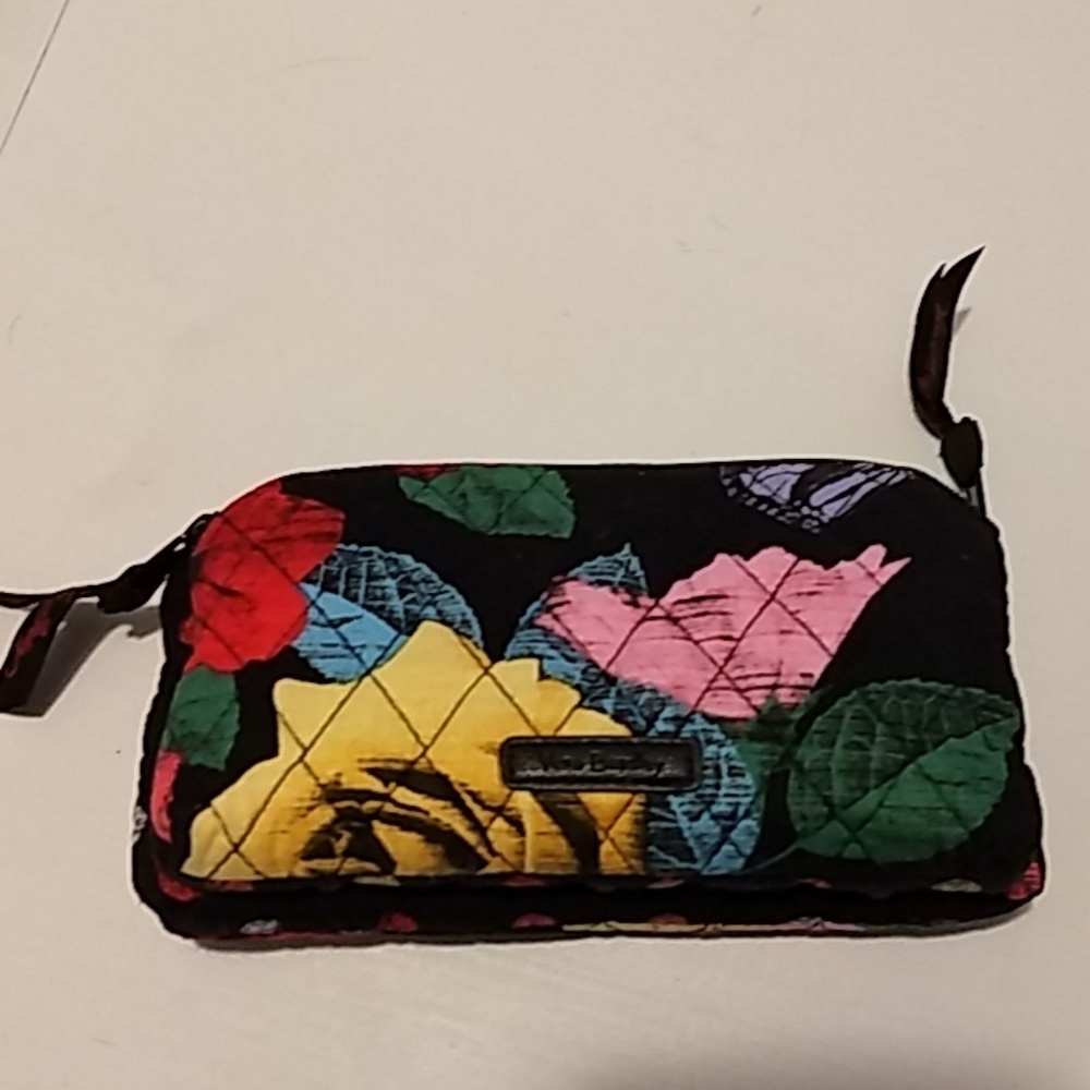 Vera Bradley Havana Rose Double Zip Cosmetic